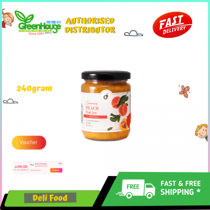 DELI FOOD SUMMER PEACH FRUIT JAM 240G