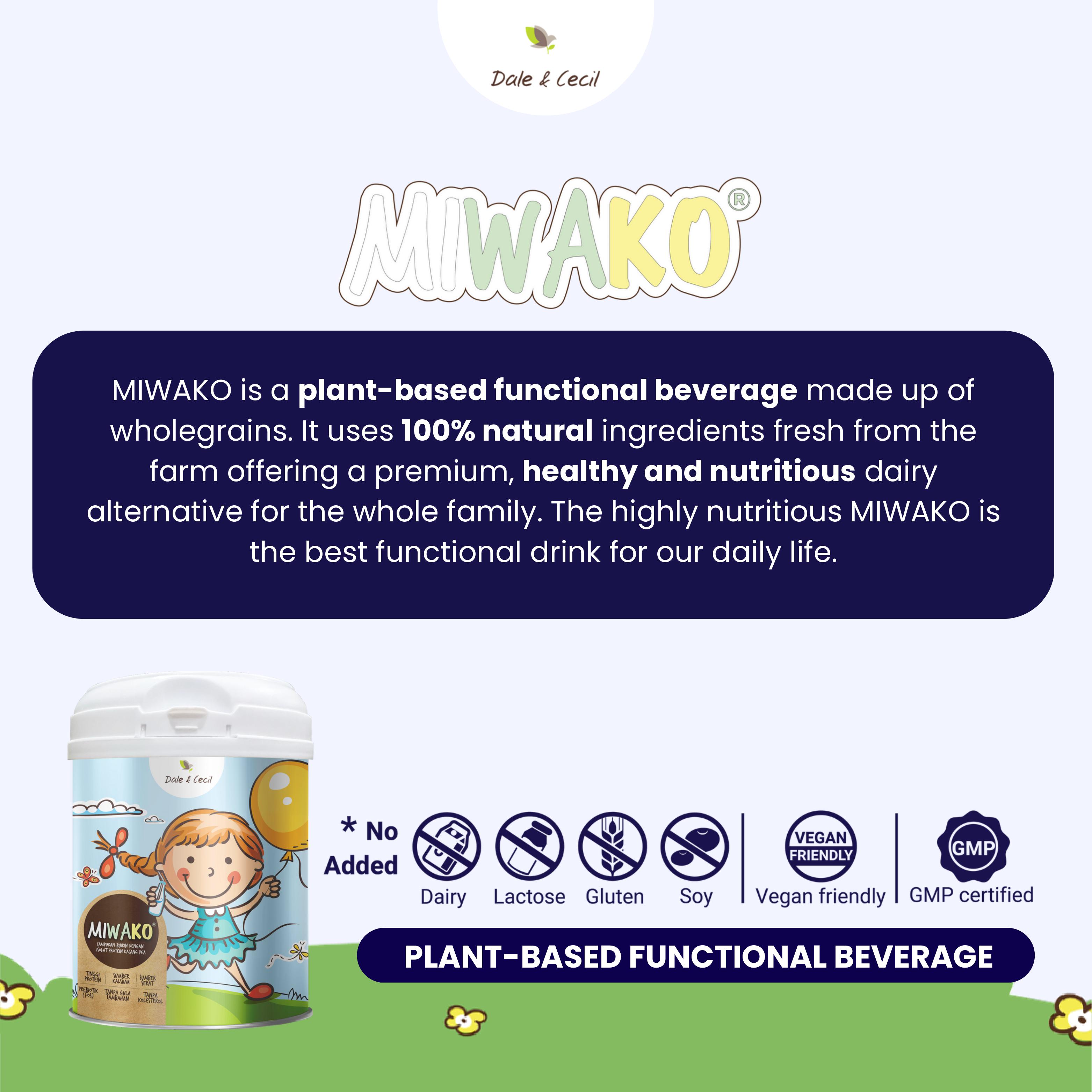 DALE & CECIL-MIWAKO MILK 700G X12