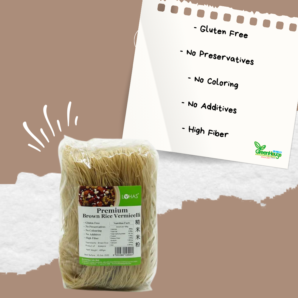Purvi's Brown Rice Vermicelli – 400g Thin Rice Noodles For Stir Fries & Soups-803963